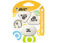 Set de radiere BIC Mini Fun, 3 buc, blister