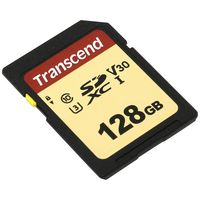 128GB SDXC Card (Class 10) UHS-I, U3, Transcend 500S  "TS128GSDC500S" (R/W:95/60MB/s, MLC)