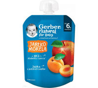 Пюре Gerber Яблоко и абрикос (6+ мес) 80 г