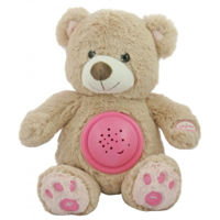 Ночной светильник Baby Mix STK-18956 PINK Игр плюш муз/свет Медведь