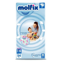 Scutece Molfix 3D nr.4+ 9-16kg 54buc