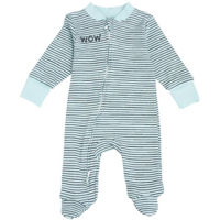 Детская одежда Minikin 242260362 Hedgehog Комбинезон на молнии голубая полоска 1-3 мес