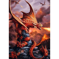 Головоломка Trefl 10900 Premium Plus - Fantasy Collection: Fire Dragon (1000 pcs)