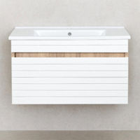 Шкаф под умывальник Bayro подвесной Onica Atria 850 белый мат