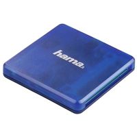 Кардридер Hama 124131 USB 2.0 Multi-Card Reader, SD/microSD/CF, blue