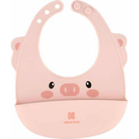 Bavețică Kikka Boo 31303030009 Baveta din silicon Pink