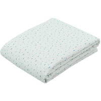 Комплект подушек и одеял Kikka Boo 31103010065 Paturica de muselina cu strat dublu Dots Blue, 100x100 cm