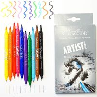 Set de markere pe două fețe 10 buc. Artist Studio - Kalligraphie Cretacolor