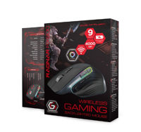 Wireless Gaming Mouse GMB MUSG-RAGNAR-WRX900, 1000-4000 dpi, 9 buttons, RGB, 500mAh, 122g., Black