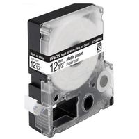 Tape Cartridge EPSON LK4WBB; 12mm/9m Matte Paper, Black/White, C53S654023