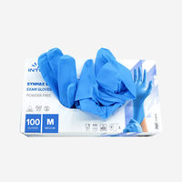 MANUSI SYNTHETIC, marime M, BLUE, 100buc, BM