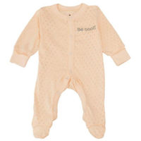 Детская одежда Minikin 25160562 Комбинезон Ажурный листик р-р62, персиковый, девочка