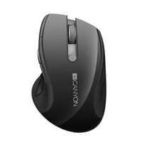 Wireless Mouse Canyon MW-01, Optical, 1000-1600dpi, 6 buttons, Ergonomic, Black