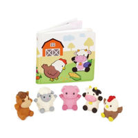 Игрушка для купания Battat BT4815Z Jucarii pentru degete: animale domestice cu carte, 2006D