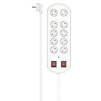 Фильтр электрический Hama 223163 Power Strip 10Way Overvoltage 2m white