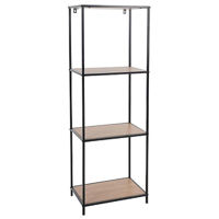 Офисный стеллаж H&S 48337 Raft cu 4 polite 45x30x130cm, metal, natural