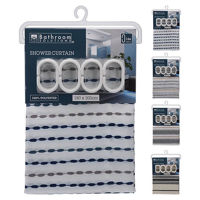 Занавеска для ванной Promstore 55585 Штора для душа 180 x 200 см, для ванной комнаты, полиэстер