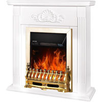 Șemineu electric ArtFlame Sorina & Galileo gold, 900x900x270 mm, Alb