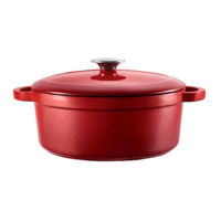 Cratiță Voeux Kitchenware ST-181 Cratiță din fontă 20cm, 2.5L, L’Amour, roșie