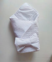 Конвертик-одеялко для выписки 100*80 см Плюш Белый