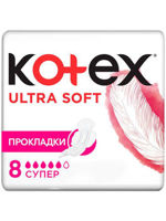 Absorbante zile critice Kotex Ultra Soft Super, 8 buc