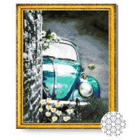 Картина по номерам Art Gallery GA82543 Mozaic cu diamante 40x50cm Juke timid