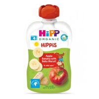 HIPPiS Яблоко, банан, печенье (4+ мес) 100 г