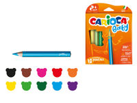 Набор карандашей цветных Carioca Baby 10шт для детей 2+