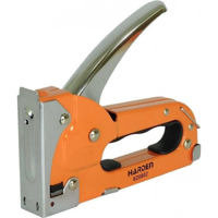 Степлер строительный Harden 620802 среднее 4-8 мм (оранжевое) Pro
