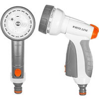 Пистолет-распылитель Bradas WL-EN53M Регулируемый металлический пистолет 7 функций Water Click White Line