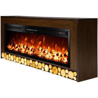 Șemineu electric ArtFlame Rio & Tanzania, 630x1500x300 mm, Wenge