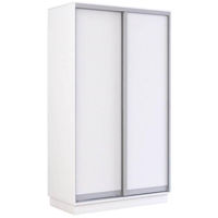 Dulap Mobildor-Lux Fox uși glisante din PAL (110x60x220H cm) Alb