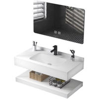 Dulap pentru lavoar SanDonna Set 1009A (80cm) piatra sinterizata