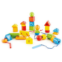 Головоломка Hape E1019 Set șirag curcubeu (32 piese)