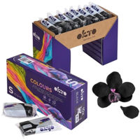 Набор для творчества Okto 10020 Plastilină aerată Air Clay Colours, 10buc, neagră, mărimea S