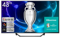 Телевизор 43" QLED SMART TV Hisense 43A7KQ, 3840x2160 4K UHD, VIDAA U6.0, Black