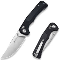 Нож походный Sencut S25001-1 Slybolt, G10 negru, Crossbar Lock