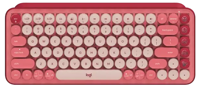 Клавиатура Logitech POP Keys, беспроводная, розовая