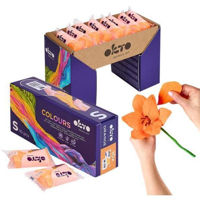 Набор для творчества Okto 10023 Plastilină aerată Air Clay Colours, 10buc, portocalie, mărimea S