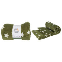 Домашний текстиль H&S 49560 Patura 130x160сm Stelute, fleece, verde