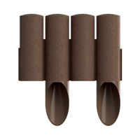 Gard decorativ pentru gradina (4 elemente SET) L=2.3 m, H=155/255 (maro) 34-041  CELLFAST