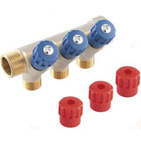 Комплект распределителей Ferro RDW200400 distribuitor cu ventil 3/4x1/2 - 4 cai