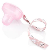 Пустышка BabyJem 564 Cutiuta pentru suzeta cu lantisor Roz