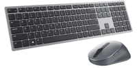 Комплект клавиатуры и мыши DELL KM7321W, беспроводной, серый