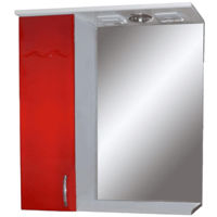 Зеркало для ванной Mashtab 6799 Clasic 600x200x720 Alb-Rosu