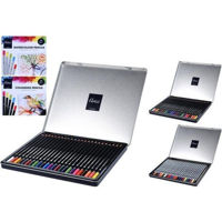 Набор для творчества Promstore 26464 Карандаши цветные 24шт, водная/масляная основа, мет. коробка