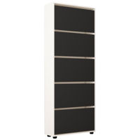 Raft pentru încălțăminte Mobildor-Lux Leo 90x27x203H cm White/Anthracite