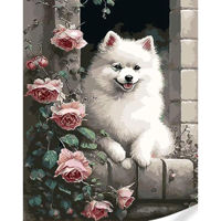 Картина по номерам Strateg R16 /27 (GS1630)(74049) Catelus pe pervaz, 340x50 cm