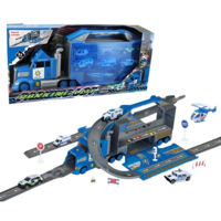 Машина Essa XG879-112 Set de joacă 1:14 Parcare Poliție cu Remorcă