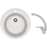 Мойка кухонная со смесителем Dr.Gans GALA + SanDonna F 1069 gri